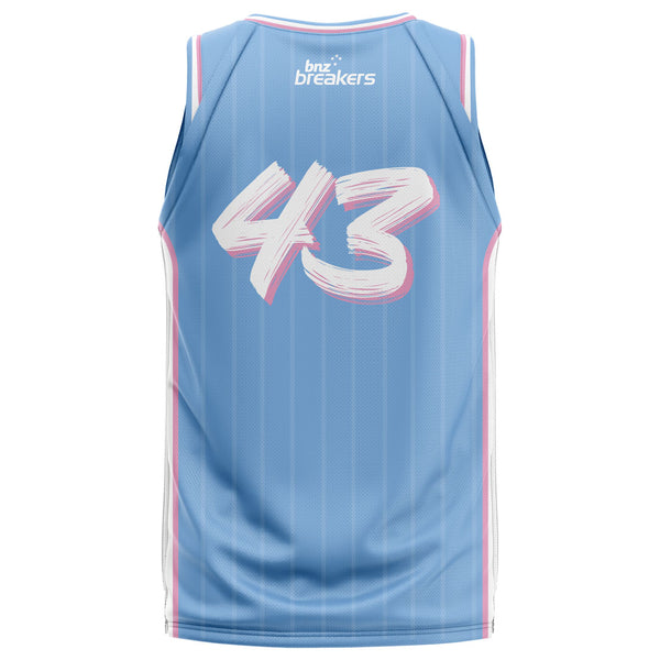 NZ Breakers NBL25 Fan Jersey - Blue - Bolden