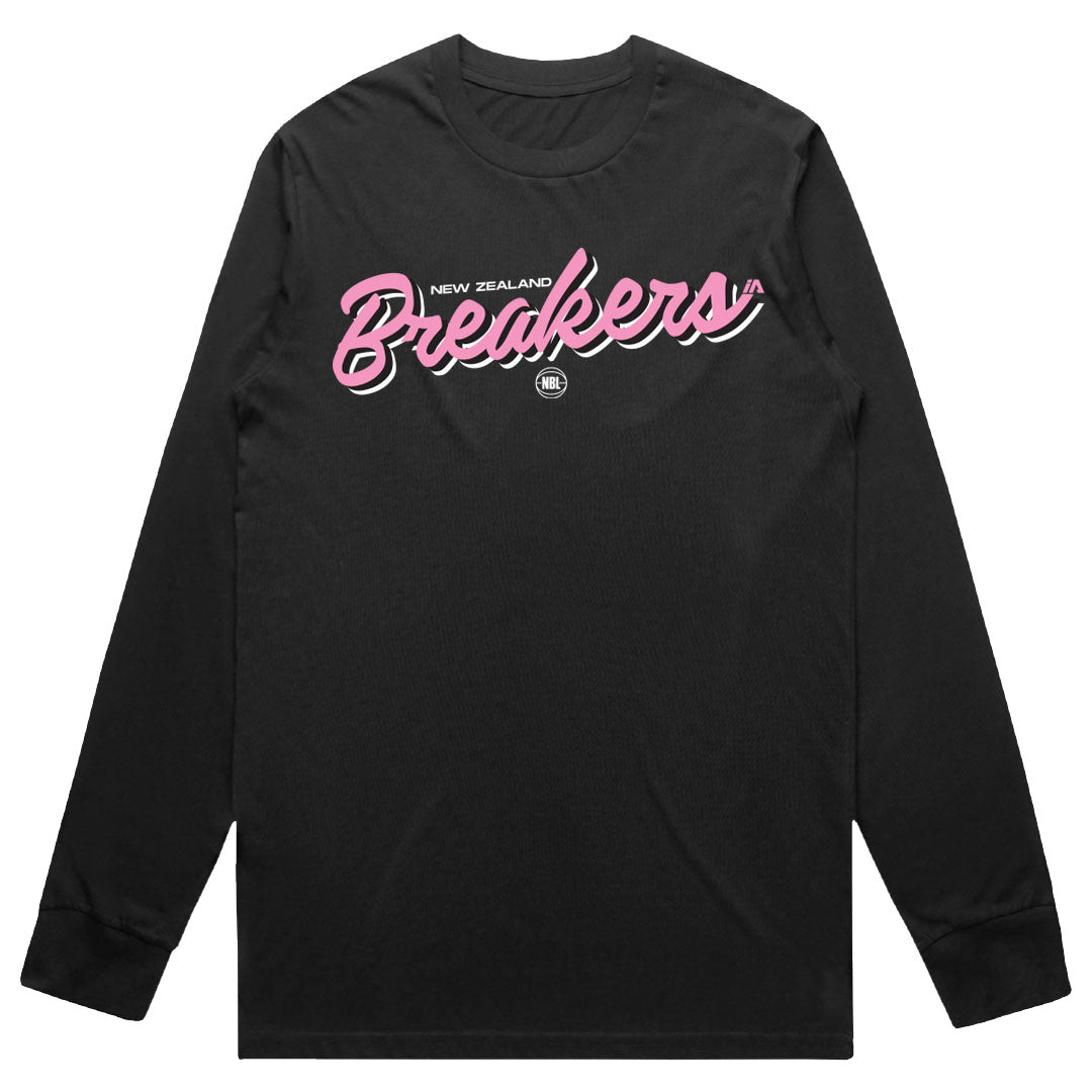 NZ Breakers NBL25 Script LS Tee