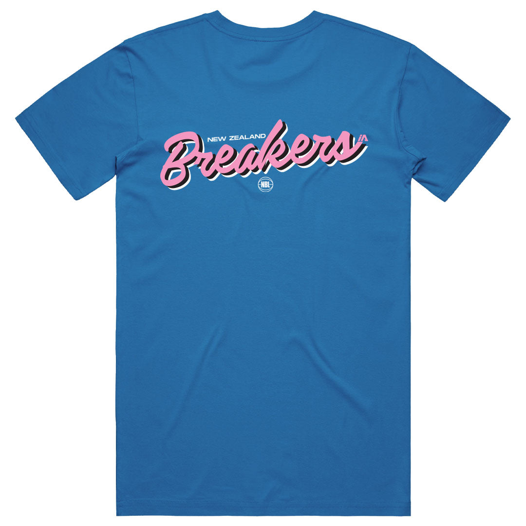 NZ Breakers NBL25 Script Tee